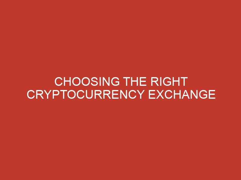 choosing the right cryptocurrency
